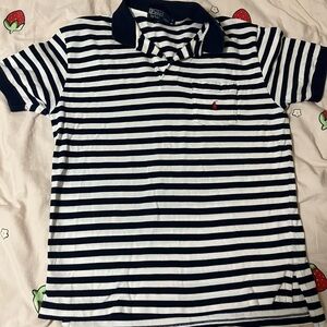Polo by Ralph Lauren Navy & White Striped Polo